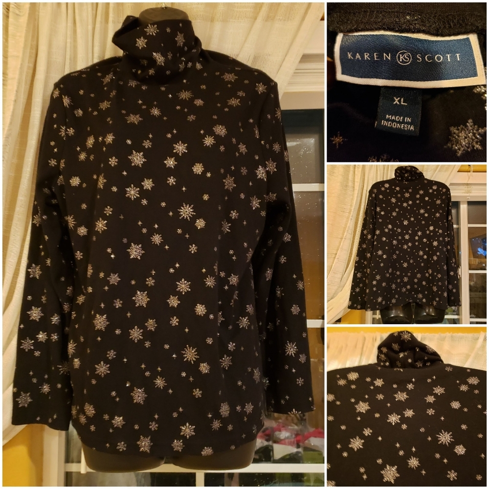 Snowflake turtleneck